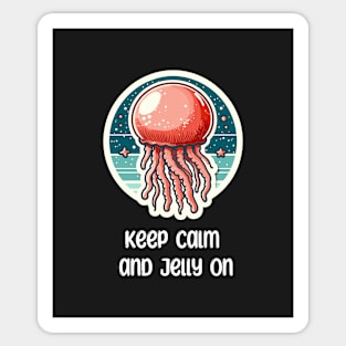 Cannonball Jellyfish Keep Calm and Sticker